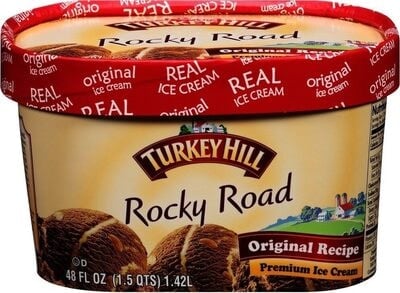 Turkey Hill Rocky Road Frozen Dairy Dessert packaging