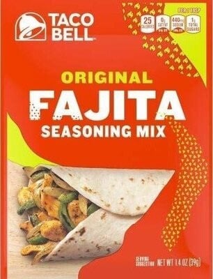 Taco Bell Fajita Seasoning Mix, Original packaging