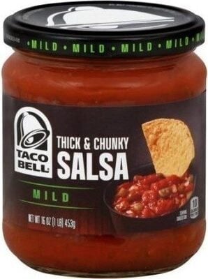 Taco Bell Mild Thick N' Chunky Salsa packaging