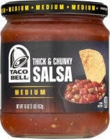 Taco Bell Medium Thick N' Chunky Salsa packaging