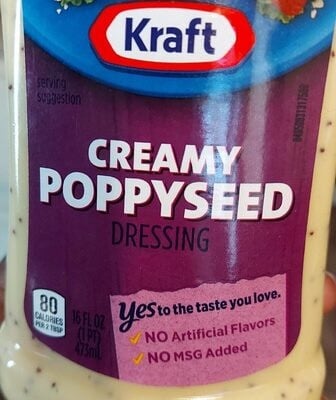 Kraft Creamy Poppyseed Dressing package