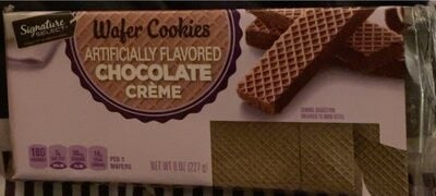 Signature Select Chocolate Creme Wafer Cookies package