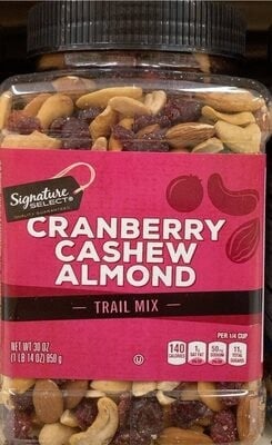 Signature Select Cranberry Cashew Almond Trail Mix package