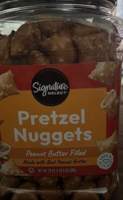 Signature Select Peanut Butter Filled Pretzel Nuggets package