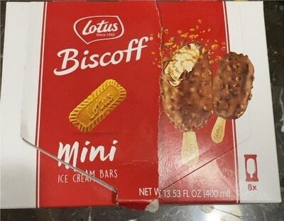 Lotus Mini Ice Cream Bars packaging