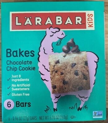 Larabar Kids Chocolate Chip Cookie Bakes package