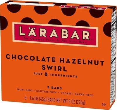 Larabar Chocolate Hazelnut Swirl Bars packaging