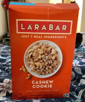 Larabar Cashew Cookie Flavored Cereal packaging