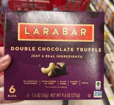 Larabar Double Chocolate Truffle Fruit And Nut Bars packaging