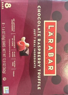 Larabar Chocolate Raspberry Truffle Fruit And Nut Bars packaging