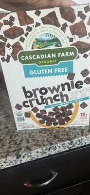 Cascadian Farm Organic Brownie Crunch Gluten Free Breakfast Cereal package