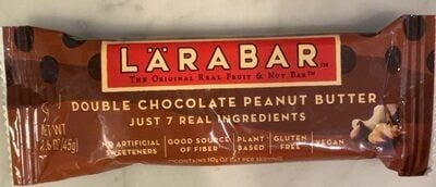 Larabar Double Chocolate Peanut Butter Fruit And Nut Bar packaging