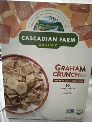 Cascadian Farm Organic Graham Crunch Breakfast Cereal package
