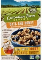 Cascadian Farm Organic Oats And Honey Granola Cereal packaging