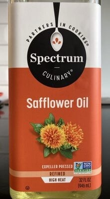 Spectrum High Heat Safflower Oil packaging