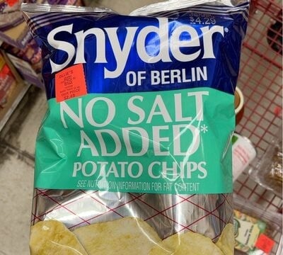 Snyder Of Berlin Potato Chips packaging
