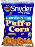 Snyder Of Berlin Puff-N-Corn, Cheese packaging