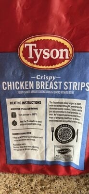 Tyson Crispy Chicken Strips packaging