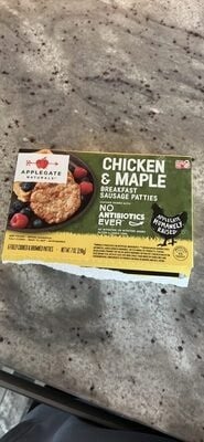 Applegate Chicken & Maple Breakfast Sausage Patties package
