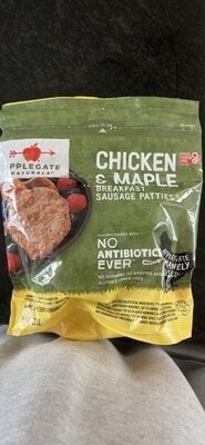 Applegate Chicken & Maple Breakfast Sausage Patties package