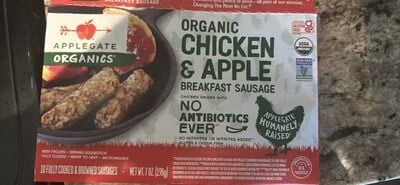 Applegate Chicken & Apple Organic Breakfast Sausage package