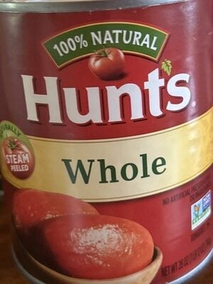 Hunt's Whole Peeled Tomatoes packaging