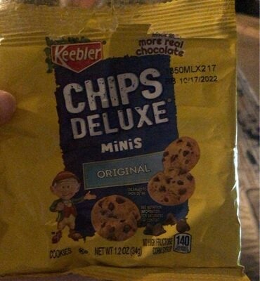 Keebler Original Chips Deluxe Minis Cookies package