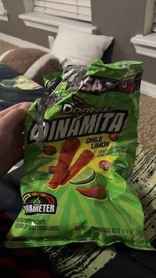 Doritos Dinamita Chile Limon Flavored Rolled Tortilla Chips package
