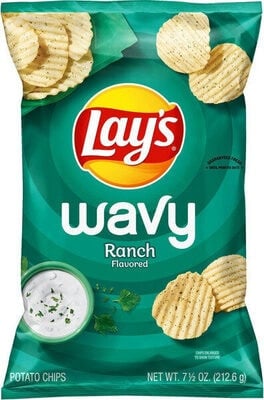 Lay's Ranch Flavored Potato Chips package