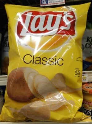 Lay's Classic Potato Chips Plastic Bag package