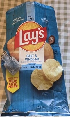 Lay's Salt & Vinegar Flavored Potato Chips package