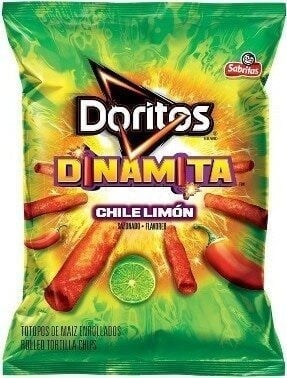 Doritos Chile Limon Flavored Rolled Tortilla Chips package