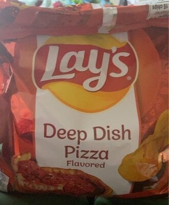 Lay's Deep Dish Pizza Flavored Potato Chips packaging