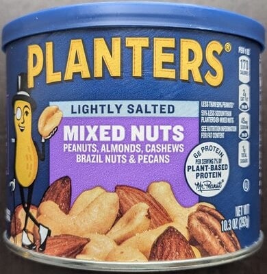 Planters Lightly Salted Mixed Nuts package