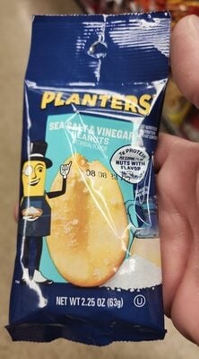 Planters Sea Salt & Vinegar Peanuts packaging