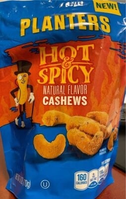 Planters Hot & Spicy Cashews package