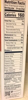 Quaker Quick Creamy Wheat Enriched Farina package
