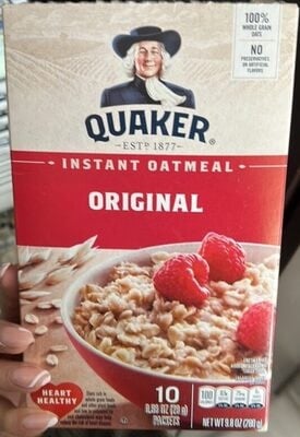 Quaker Original Instant Oatmeal package