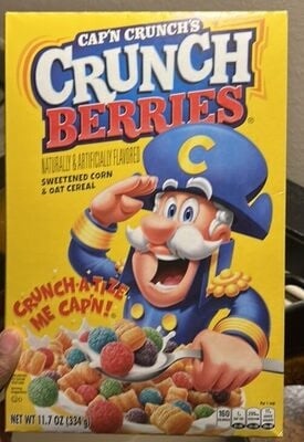Cap'n Crunch's Berries Crunch Sweetened Corn & Oat Cereal package