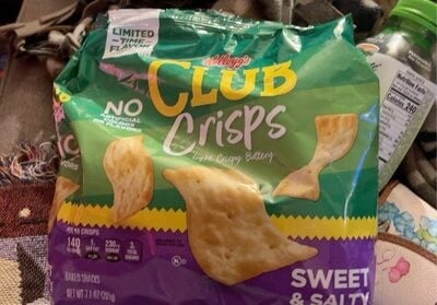 Club Crisps Sweet & Salty Baked Snacks packaging