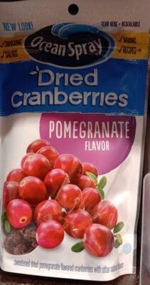 Ocean Spray Craisins, Dried Cranberries, Pomegranate package