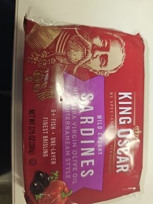 King Oscar Extra Virgin Olive Oil Mediterranean Style Sardines package