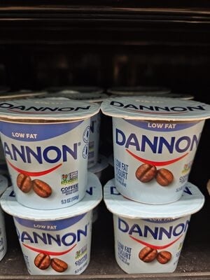Dannon Classic Blended All Natural Coffee Lowfat Yogurt packaging