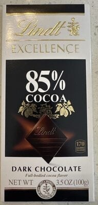Lindt 85% C Dark Chocolate package