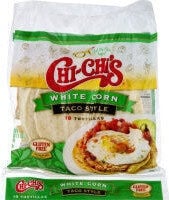 Chi-Chi's White Corn Taco Style Tortillas packaging