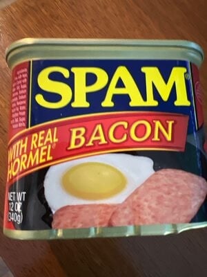 Spam Bacon With Real Hormel Canned Meat package