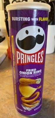 Pringles Fried Onion Ring Potato Crisps package