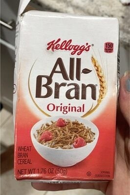 Kellogg's All Bran Cereal Original package