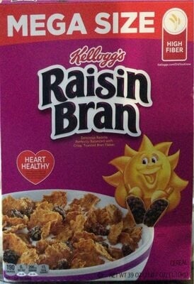 Kellogg's Raisin Bran Cereal packaging