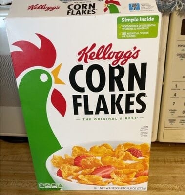 Corn Flakes Kellogg's Cereal packaging